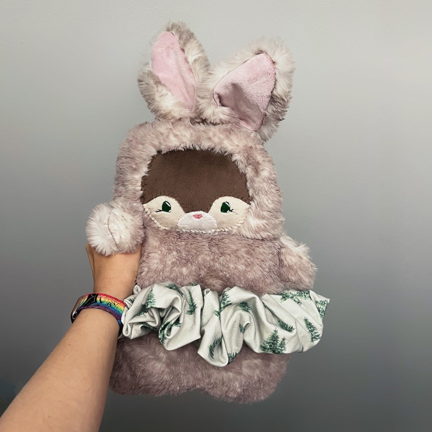 Taupe Winter Forest Bunny